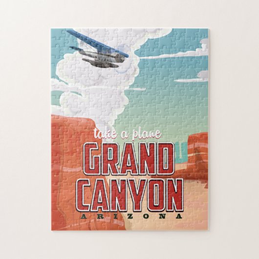Grand Canyon Vintage Reise. Puzzle (Vertikal)