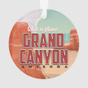 Grand Canyon Vintage-Reiseplakat Ornament