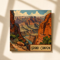 Grand Canyon Vintage Südwest-Landschaftsmagnet