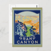 Grand Canyon - Vintage Travel Postkarte (Vorne/Hinten)