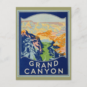 Grand Canyon - Vintage Travel Postkarte