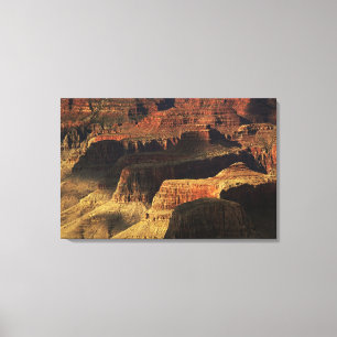 Grand Canyon vom südlichen Rand bei Sonnenuntergan Leinwanddruck