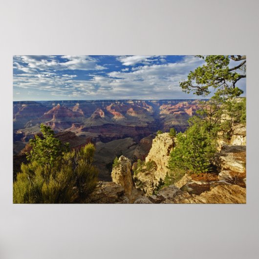 Grand Canyon vom südlichen Rand bei Sonnenuntergan Poster (Vorne)