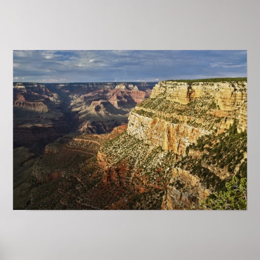 Grand Canyon vom südlichen Rand bei Sonnenuntergan Poster (Vorne)