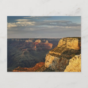 Grand Canyon vom südlichen Rand bei Sonnenuntergan Postkarte