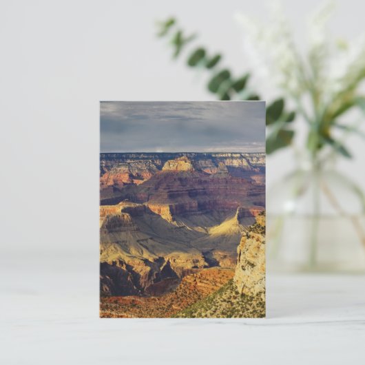 Grand Canyon vom südlichen Rand bei Sonnenuntergan Postkarte (Stehend Vorderseite)