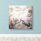 Grand Canyon von Colorado und UtahPanorama Karte Leinwanddruck (Insitu (Holzboden))