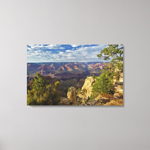 Grand Canyon von der Südumrandung bei Sonnenunterg Leinwanddruck