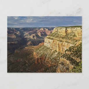 Grand Canyon von der Südumrandung bei Sonnenunterg Postkarte