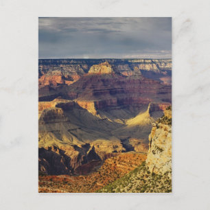 Grand Canyon von der Südumrandung bei Sonnenunterg Postkarte