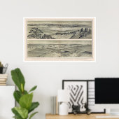 Grand Canyon von Trumbull Print 1882 Poster (Heimbüro)