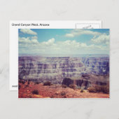 Grand Canyon West Postkarte (Vorne/Hinten)