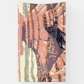 Grand Canyon Western Graphic Art American Banner (Vertikal)