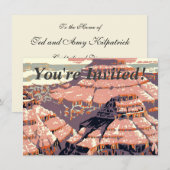 Grand Canyon Western Graphic Art American Einladung (Vorne/Hinten)