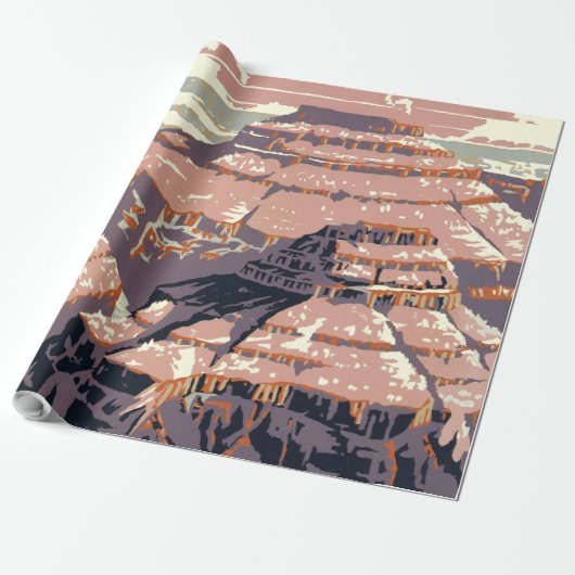 Grand Canyon Western Graphic Art American Geschenkpapier (Ungerollt)