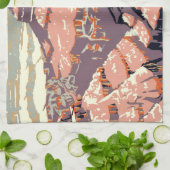 Grand Canyon Western Graphic Art American Geschirrtuch (Gefaltet)