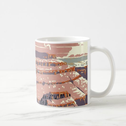 Grand Canyon Western Graphic Art American Kaffeetasse (Rechts)
