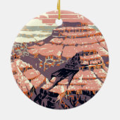 Grand Canyon Western Graphic Art American Keramik Ornament (Hinten)