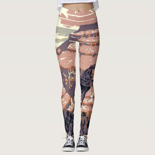 Grand Canyon Western Graphic Art American Leggings (Vorderseite)
