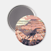 Grand Canyon Western Graphic Art American Magnet (Vorderseite/Rückseite)