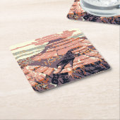 Grand Canyon Western Graphic Art American Rechteckiger Pappuntersetzer (angewinkelt)