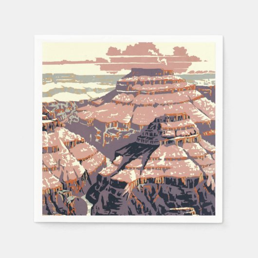 Grand Canyon Western Graphic Art American Serviette (Vorderseite)