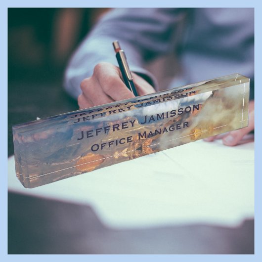 Grand Canyon, Wolken, Name und Titel, Acrylic Namensplakette