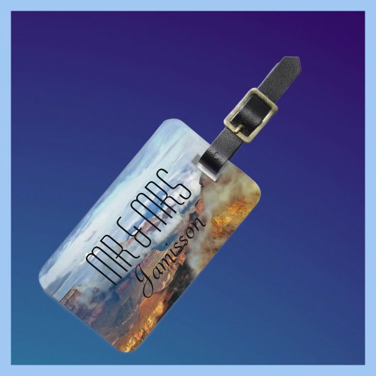 Grand Canyon Wolken Personalisiert Mr. und Mrs. Cu Gepäckanhänger