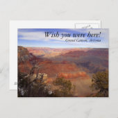 Grand Canyon, wünscht, du wärst hier! Postkarte (Vorne/Hinten)
