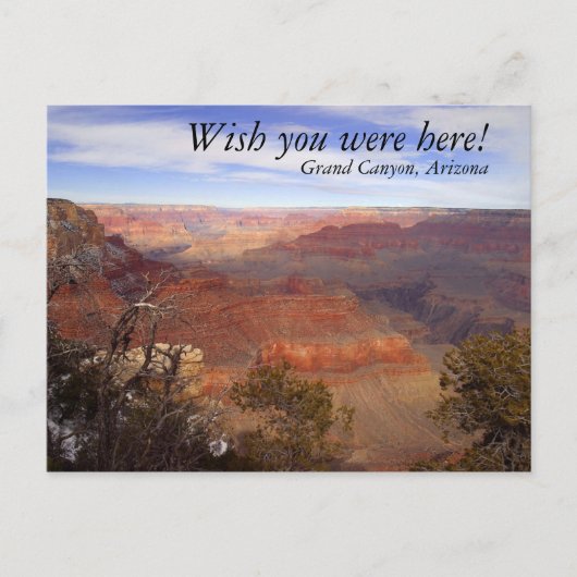 Grand Canyon, wünscht, du wärst hier! Postkarte (Vorderseite)