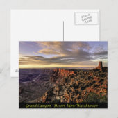 Grand Canyon - Wüste View Watchtower Postkarte (Vorne/Hinten)