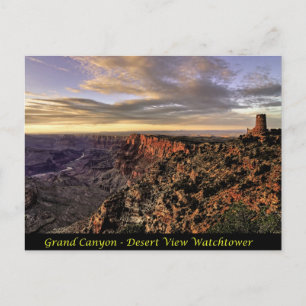 Grand Canyon - Wüste View Watchtower Postkarte