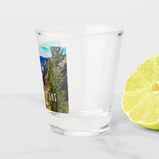 Grand Canyon, Yellowstone Nationalpark Schnapsglas (Rechts)