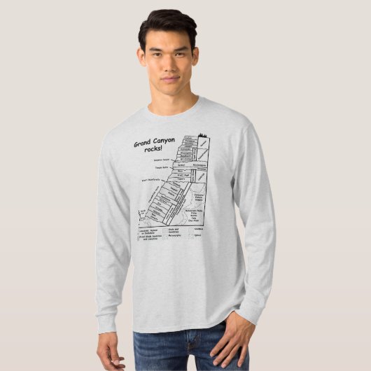 Grand- Canyongeologie 2. T-Shirt (Vorne ganz)