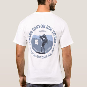 Grand- Canyonkante, zum der Spur (BG) einzufassen T-Shirt