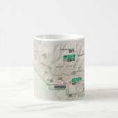 Grand Canyonkarten-Tasse Kaffeetasse (Mittel)