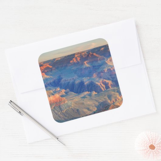 Grand- CanyonNationalpark, AZ Quadratischer Aufkleber (Umschlag)