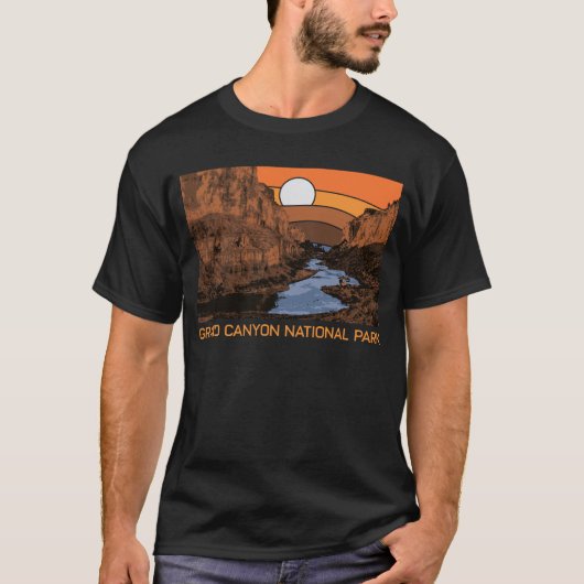 Grand- CanyonNationalpark der Retro Colorado 80 T-Shirt (Vorderseite)