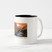 Grand- CanyonNationalpark der Retro Colorado 80 Zweifarbige Tasse (VorderseiteRechts)