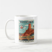 Grand- CanyonNationalpark-Plakat-Tasse Kaffeetasse (Links)