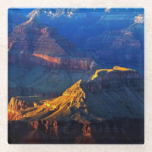 Grand- Canyonsüdkante Glasuntersetzer (Vorderseite)