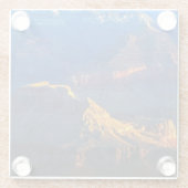 Grand- Canyonsüdkante Glasuntersetzer (Rückseite)