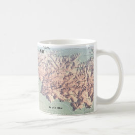 Grand- Canyonsüdkantekarten-Tasse Kaffeetasse