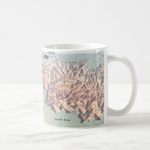 Grand- Canyonsüdkantekarten-Tasse Kaffeetasse