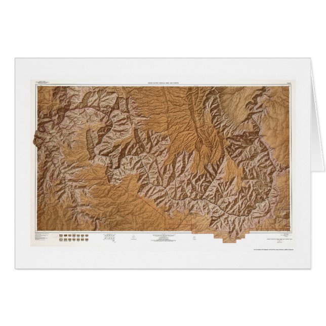 Grand- Canyonund Nähe-Karte 1962 (Vorderseite (Horizontal))