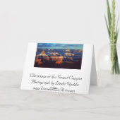 Grand- Canyonweihnachtskarte Feiertagskarte (Rückseite)