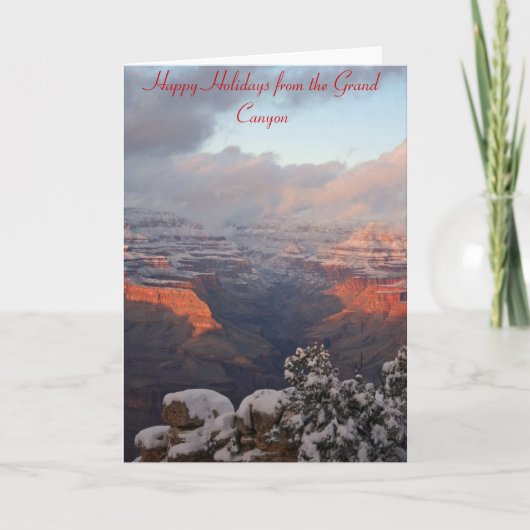 Grand- Canyonweihnachtskarte Feiertagskarte (Vorderseite)