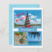 Grand Cayman Christmas Feiertagspostkarte (Vorne/Hinten)
