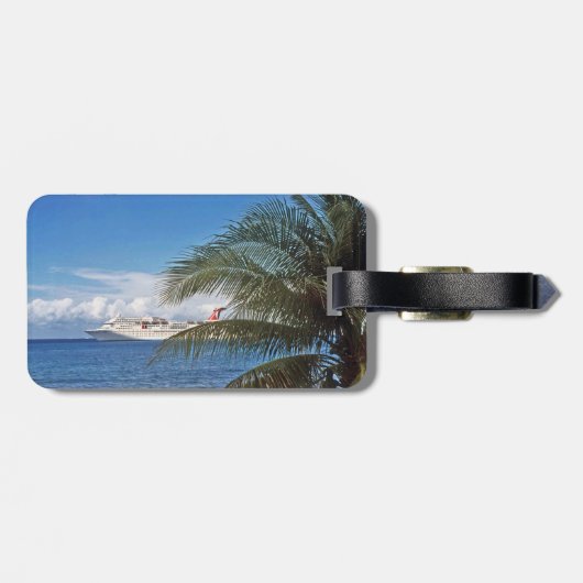 Grand Cayman Gepäckanhänger (Rückseite horizontal)