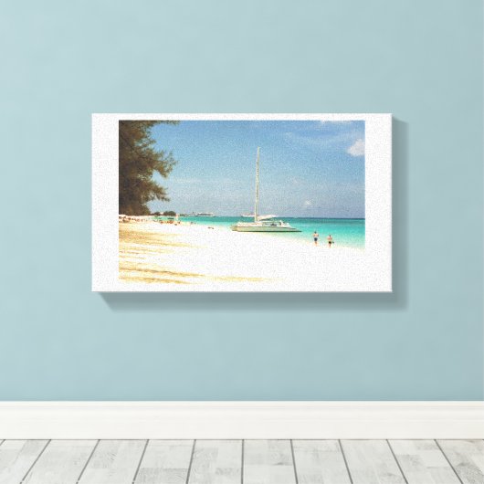 Grand Cayman Island Canvas Print Leinwanddruck (Insitu (Holzboden))